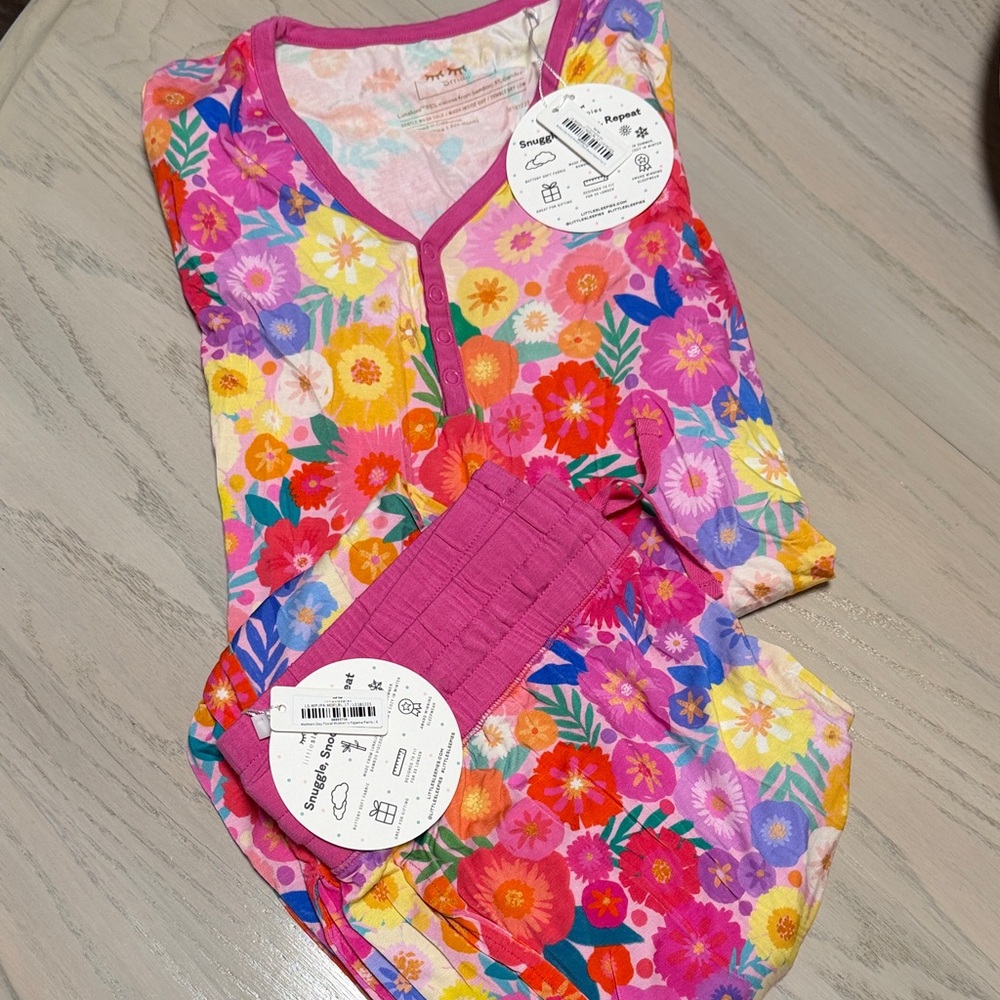 Little Sleepies Multicolor Floral Pajama Set